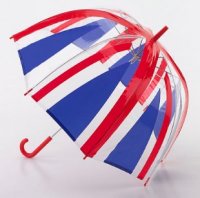 British Flag Transparent Dome Umbrella