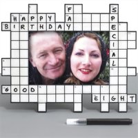 Crossword Puzzle Photo Frame Gift