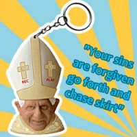 Hilarious Talking Pope Keyring