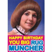 Happy Birthday Rug Muncher Card