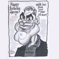 Black & White Personalised Caricature Gift Voucher