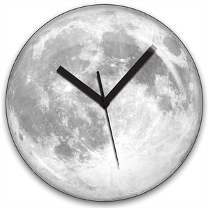 Real Glow Moon Wall Clock