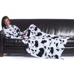 Cow Print Snuggle Sofa Blanket - Click Image to Close