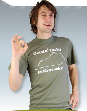 Lucky in Kentucky Tee - Click Image to Close