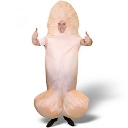 Giant Inflatable Cock Fancy Dress Outfit - Click Image to Close