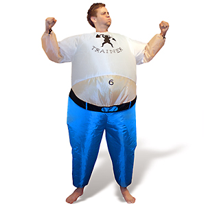 Giant Body Builder Blow Up Fancy Dress Costume - Click Image to Close