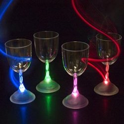 LED Light Up Party Wine Glasses - Click Image to Close