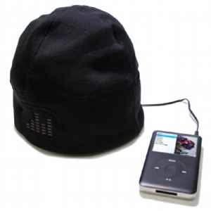MP3 Winter Speaker Beanie Hat - Click Image to Close