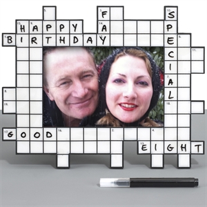 Crossword Puzzle Photo Frame Gift - Click Image to Close