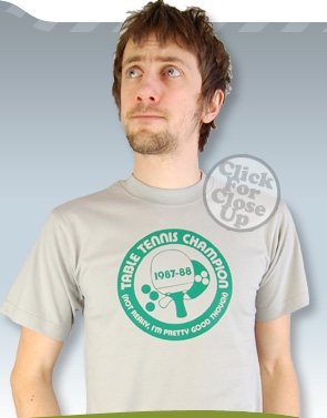 Retro 87-88 Table Tennis Champ Tee - Click Image to Close