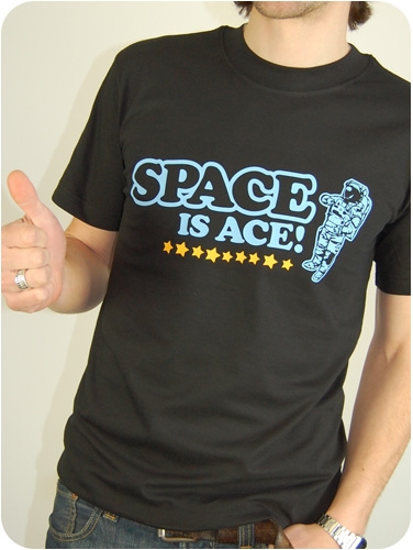Space Is Ace Tee - Click Image to Close