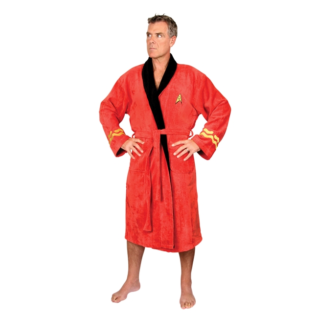 Star Trek Red Collectors Dressing Gown - Click Image to Close