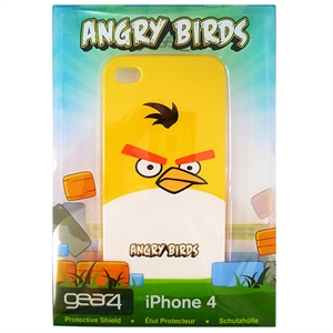 Yellow Angry Birds iPhone 4 Skin - Click Image to Close